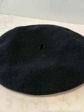 Aritzia Black Wool Beret